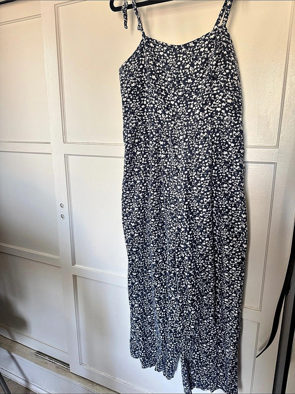 Old Navy Floral Linen-Blend Tie-Shoulder Corset Cami Jumpsuit